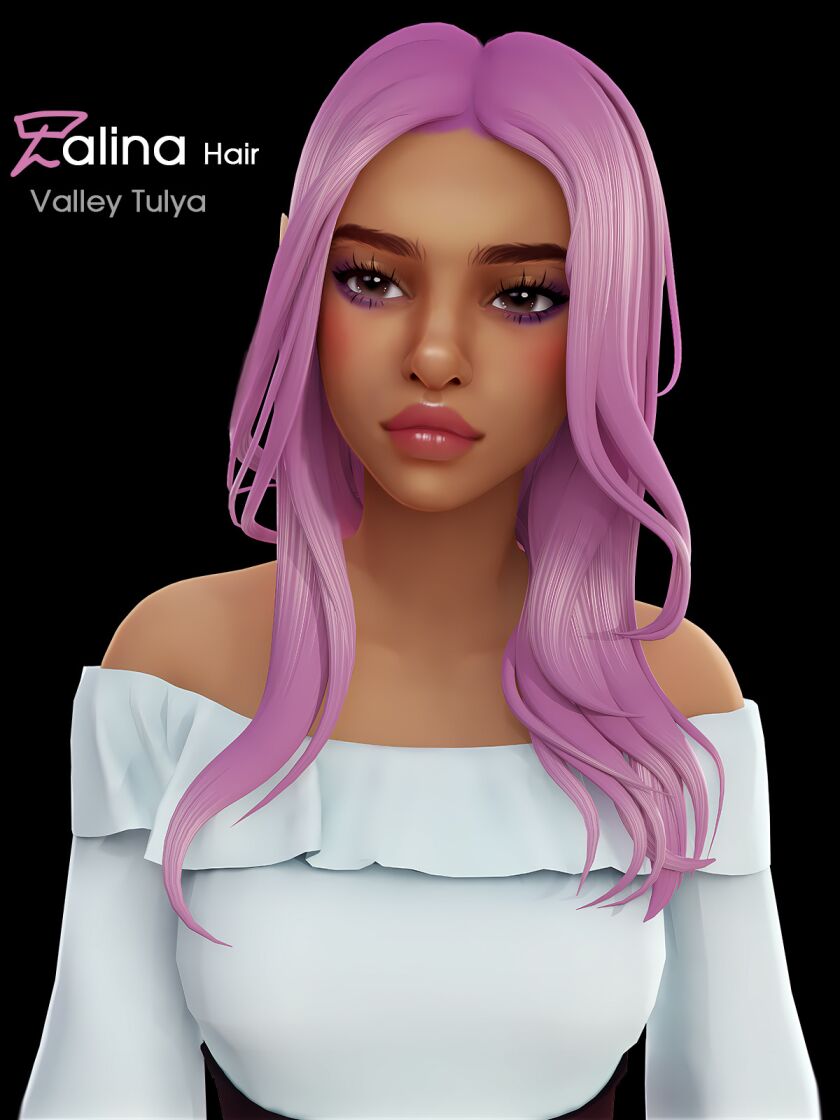 Stylish Talina Hair for The Sims 4 1 Stylish Talina Hair for The Sims 4 Sims 4 CC