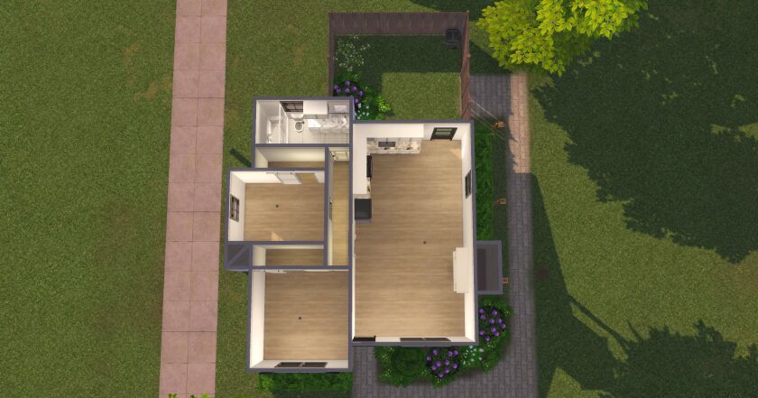 Charming Small House on 20x15 Lot 2 sims 4 cc this is a small house thats on a 20x15 lot and 3