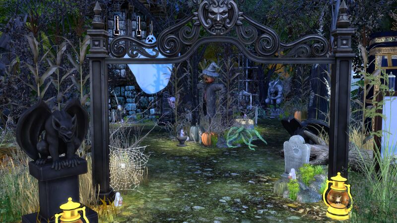 Trick OR Treat Park by SimsClutterChaos 5 sims 4 cc trick or treat park by simsclutterchaos 4