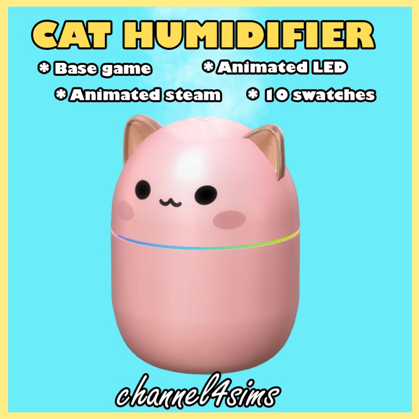 TS4: Cat Humidifier - A Birthday Gift 1 TS4: Cat Humidifier – A Birthday Gift Sims 4 CC