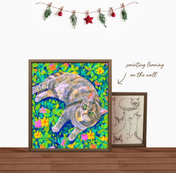 Cat Fanatics Art for TS4 1 Cat Fanatics Art for TS4 Sims 4 CC