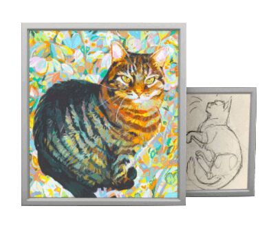 Cat Fanatics Art for TS4 2 sims 4 cc ts4 cc cat fanatics art by universo portatil 2