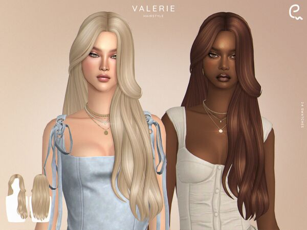 Valerie Hairstyle by Enriques4 1 Valerie Hairstyle by Enriques4 Sims 4 CC