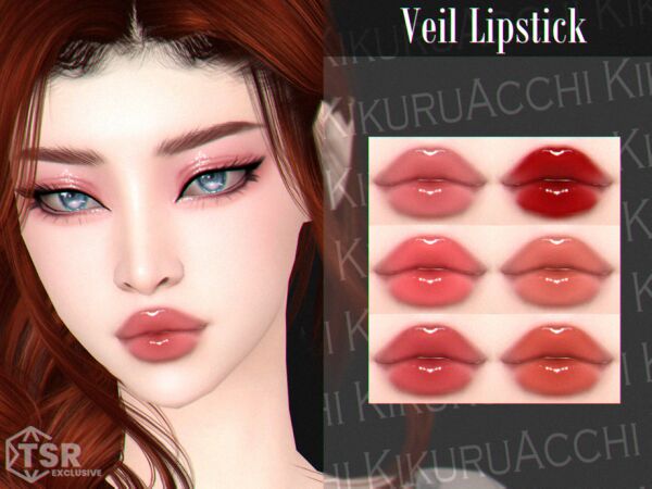 Veil Lipstick by Kikuruacchi 1 Veil Lipstick by Kikuruacchi Sims 4 CC