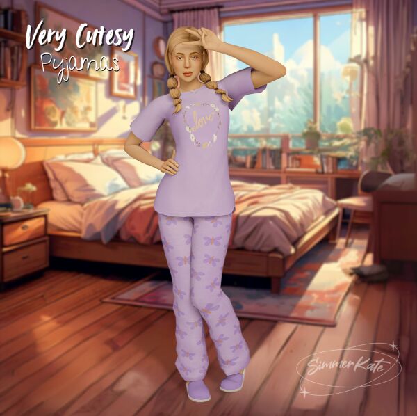 Very Cutesy PJS 1 Very Cutesy PJS Sims 4 CC