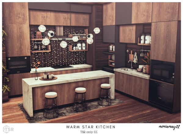 Warm Star Kitchen 1 Warm Star Kitchen Sims 4 CC