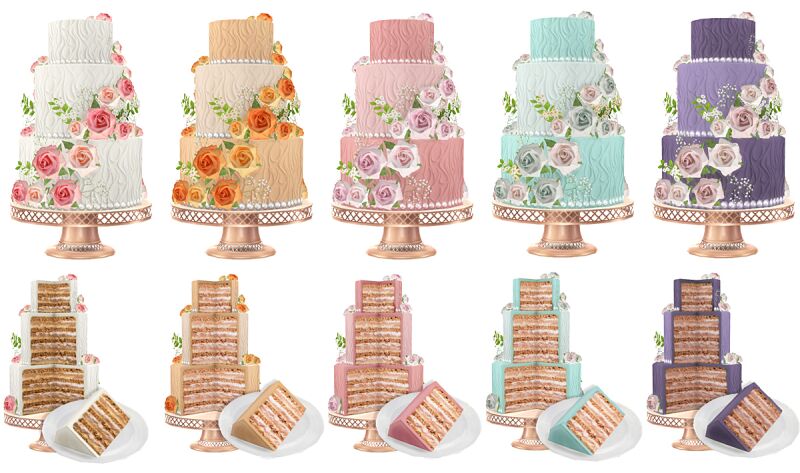 Beautiful Wedding Cakes Adorned with Roses 4 sims 4 cc wedding cakes with roses by somik severinka 2