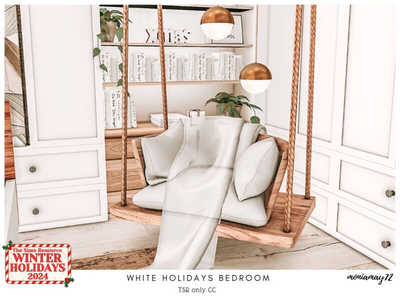 White Holidays Bedroom 5 sims 4 cc white holidays bedroom 3