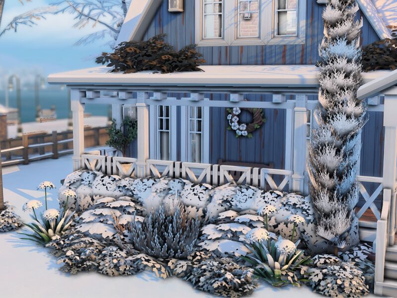 Wintershore Hollow: A Cozy Christmas Home 6 sims 4 cc wintershore hollow by xogerardine 2