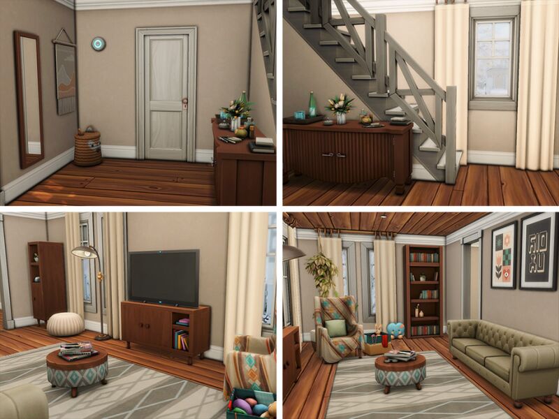 Wintershore Hollow: A Cozy Christmas Home 5 sims 4 cc wintershore hollow by xogerardine 3