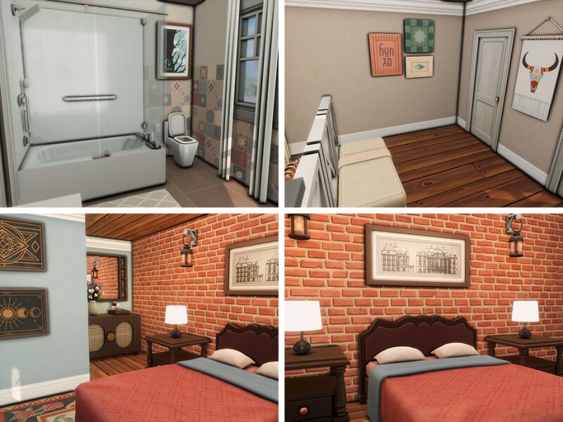 Wintershore Hollow: A Cozy Christmas Home 3 sims 4 cc wintershore hollow by xogerardine 5