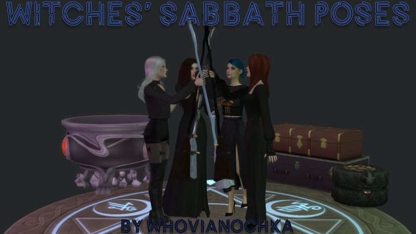 Spellbinding Witches' Sabbath Poses 2 sims 4 cc witches sabbath poses poses 2