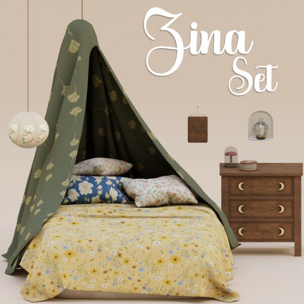 Zina Set by Mechtasims 1 Zina Set by Mechtasims Sims 4 CC