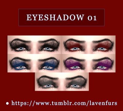 ✟ Lavenfur - Goth Makeup Pack ✟ 4 sims 4 cc ✟ lavenfur goth makeup pack ✟ 3