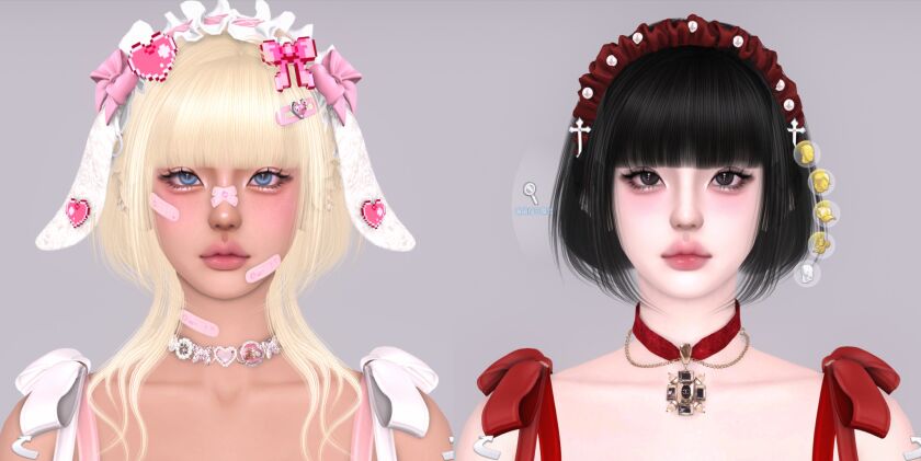 Stylish Hair for 2024 2 sims 4 cc 333hair 2024 01 02 4