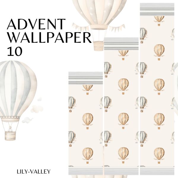 Hot Air Balloon Wallpaper for Your Home 1 Hot Air Balloon Wallpaper for Your Home Sims 4 CC