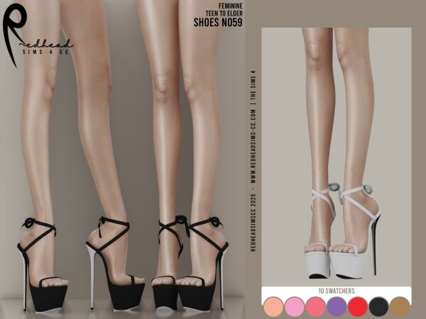 Stylish AF Shoes N059 Collection 1 Stylish AF Shoes N059 Collection Sims 4 CC