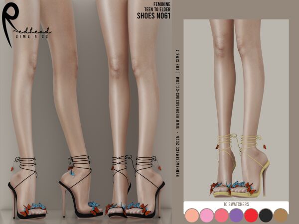 AF Shoes N061 1 AF Shoes N061 Sims 4 CC