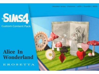 Alice In Wonderland Set Sims 4 CC