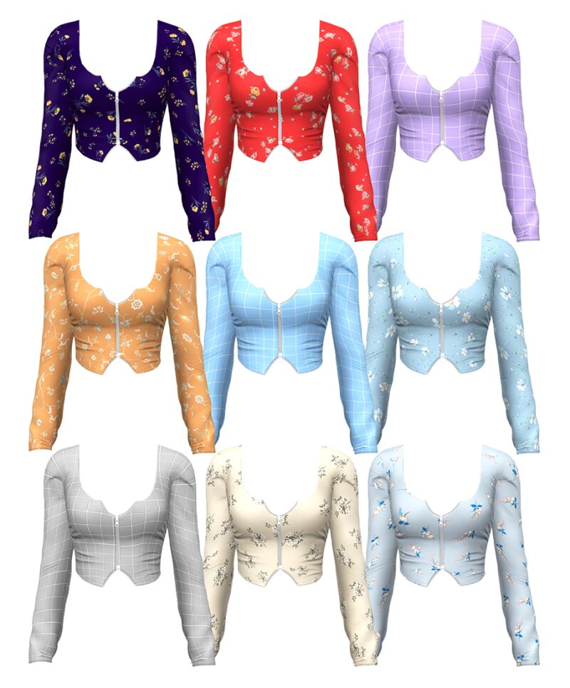 Aliyah Top 2 sims 4 cc aliyah top 2