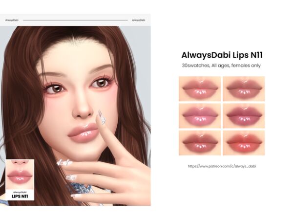 Alwaysdabi Lips N11 1 Alwaysdabi Lips N11 Sims 4 CC