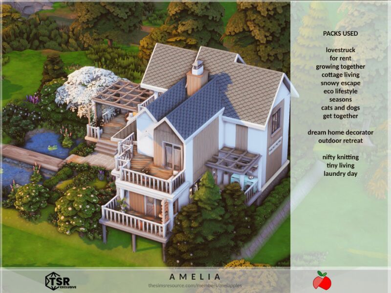 Amelia - NO CC by Melapples 2 sims 4 cc amelia no cc by melapples 7