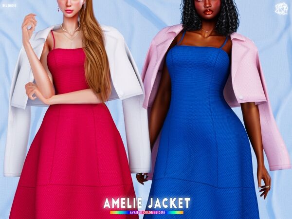 Stylish Amelie Jacket for Your Sims 1 Stylish Amelie Jacket for Your Sims Sims 4 CC