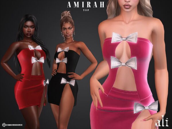Amirah Top by ALI 1 Amirah Top by ALI Sims 4 CC
