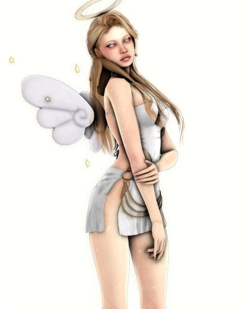 Angel🤍🪽✨ 4 sims 4 cc angel download patreonfree by deepmoon 5