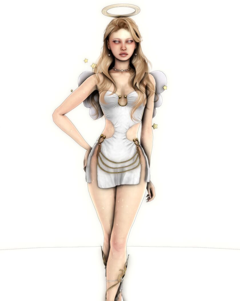 Angel🤍🪽✨ 3 sims 4 cc angel download patreonfree by deepmoon 7