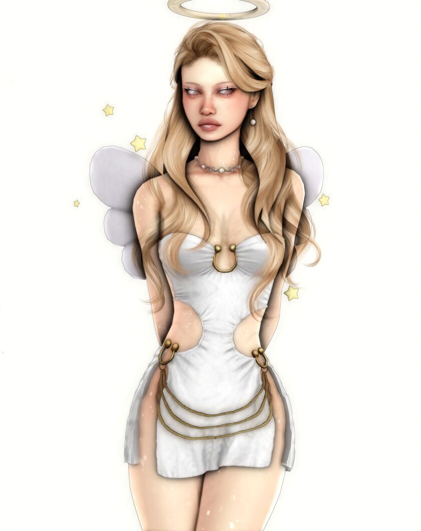 Angel🤍🪽✨ 2 sims 4 cc angel download patreonfree by deepmoon 8