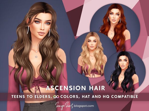 Ascension Hair 1 Ascension Hair Sims 4 CC