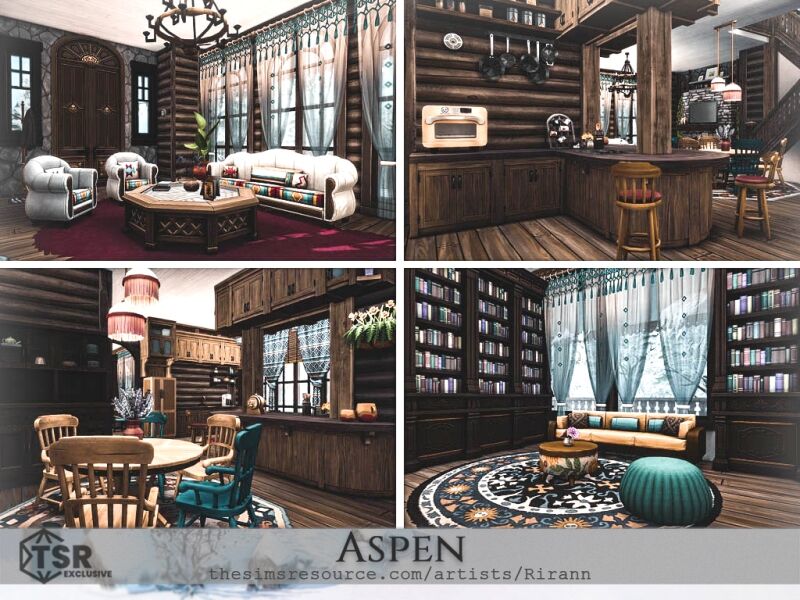 Aspen: Cozy Winter Home 5 sims 4 cc aspen 5