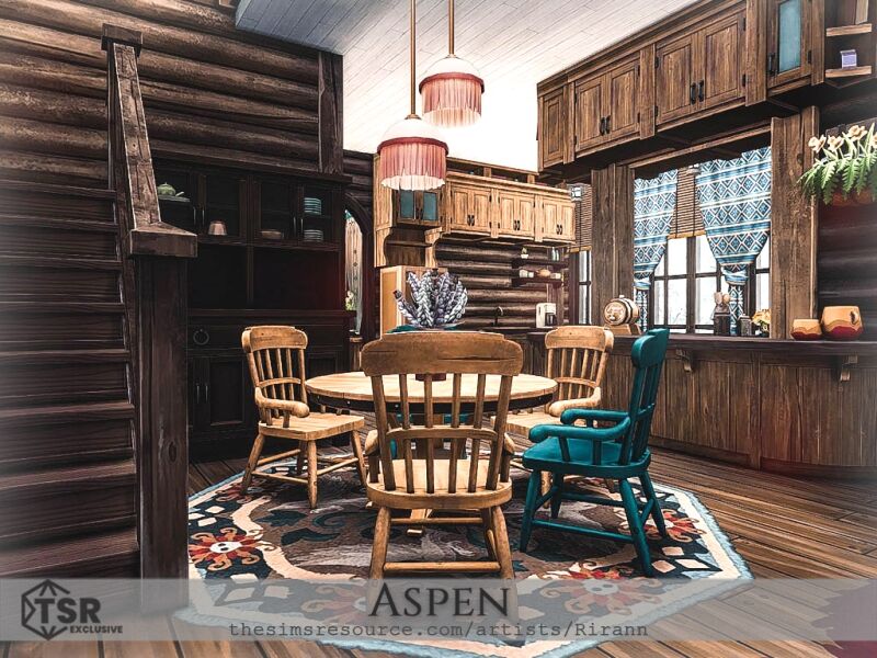 Aspen: Cozy Winter Home 6 sims 4 cc aspen 6