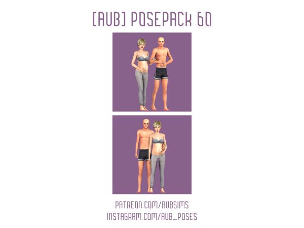 Posepack 74: Perfect Couple and Family Poses 2 sims 4 cc aub posepack 74 5