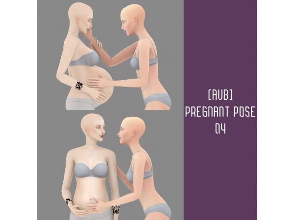 Pregnant Pose 4 1 Pregnant Pose 4 Sims 4 CC