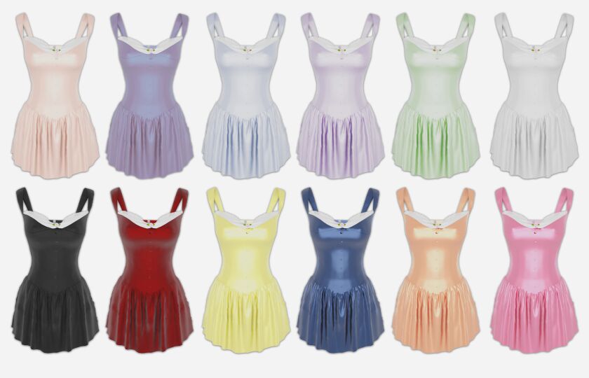 Cute Cottage Life Dress for Babies 2 sims 4 cc baby cottage life dress 2