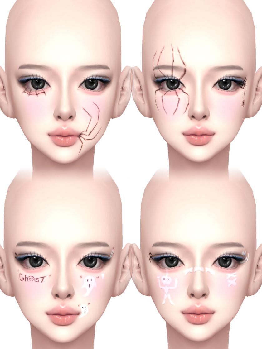 Halloween Tattoo by Babyhyun0506 2 sims 4 cc babyhyun0506halloween 2