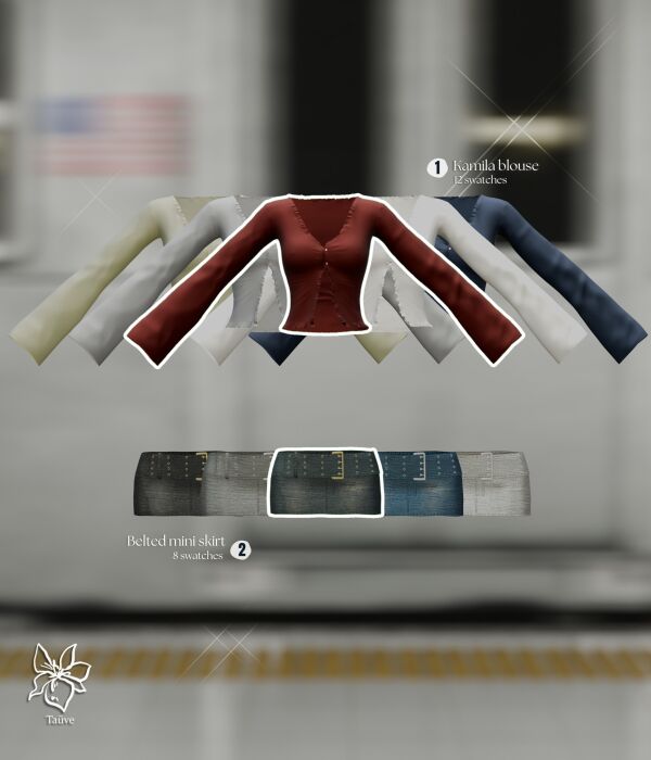 BAD Chem - Stylish Clothing Set 1 BAD Chem – Stylish Clothing Set Sims 4 CC