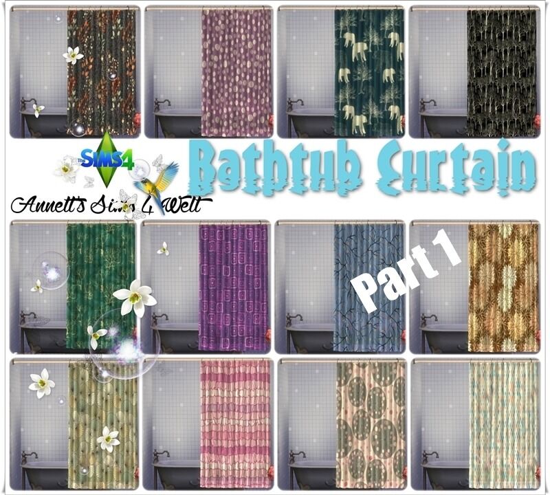 sims 4 cc bathtub curtains mesh by plasticbox please 2