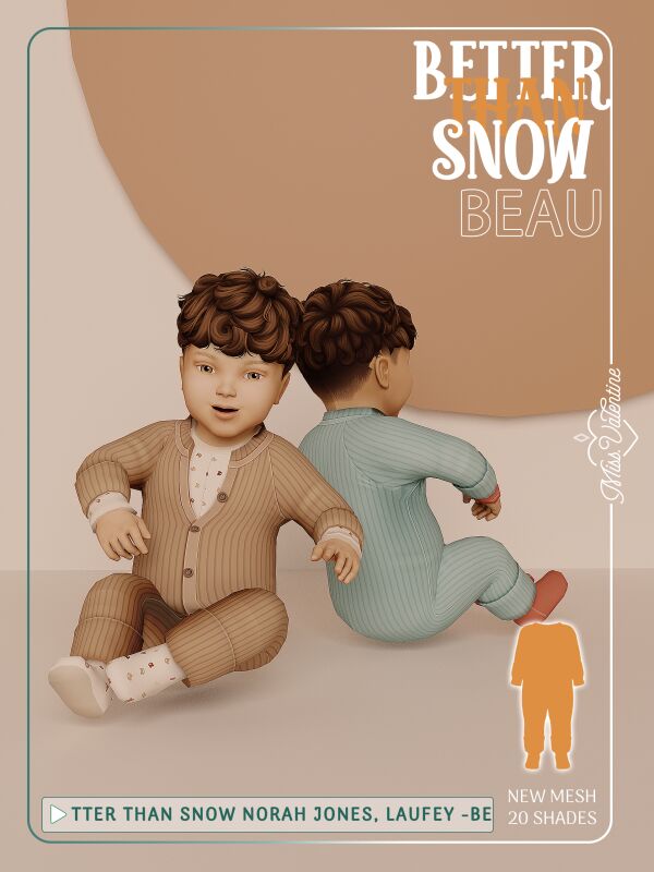 Adorable Beau Onesie for Every Baby 1 Adorable Beau Onesie for Every Baby Sims 4 CC