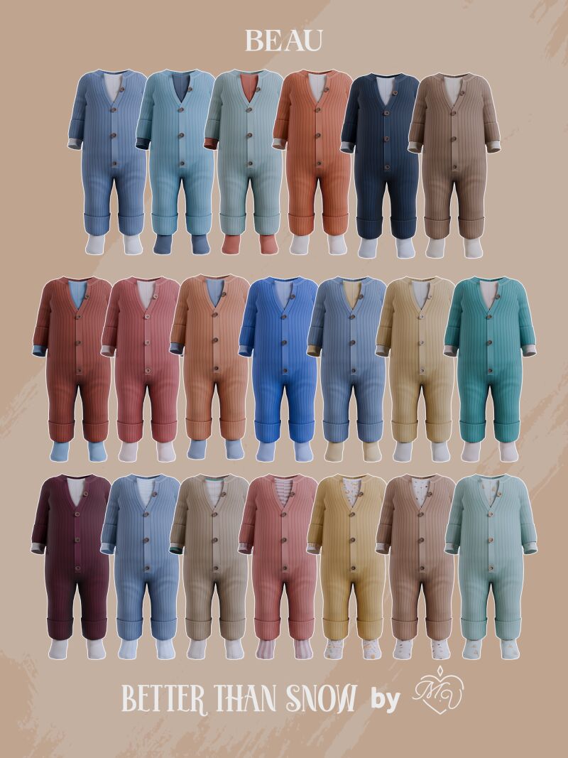 Adorable Beau Onesie for Every Baby 2 sims 4 cc beau onesie by miss valentine 2