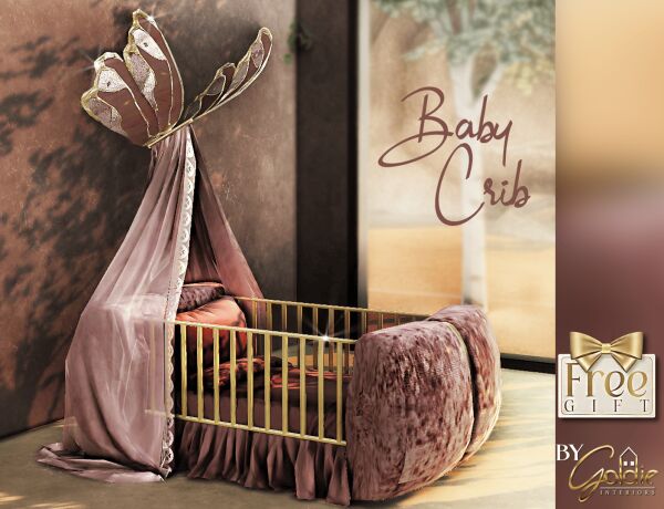 Beautifly - Baby Crib 1 Beautifly – Baby Crib Sims 4 CC