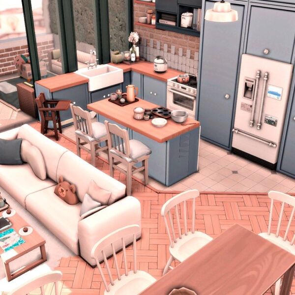 Spacious Family Apartment 2.0 1 Spacious Family Apartment 2.0 Sims 4 CC