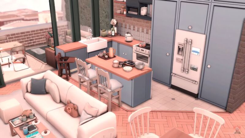 Spacious Family Apartment 2.0 5 sims 4 cc big family apartment 2 0 by kellyhartx 2
