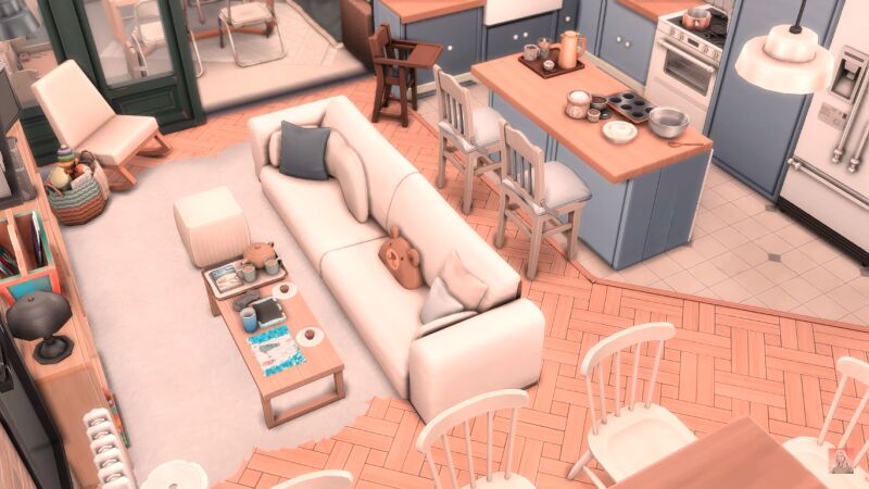 Spacious Family Apartment 2.0 3 sims 4 cc big family apartment 2 0 by kellyhartx 3