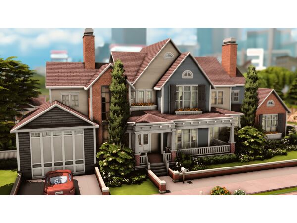 Spacious Family Home by PlumbobKingdom Sims 4 CC