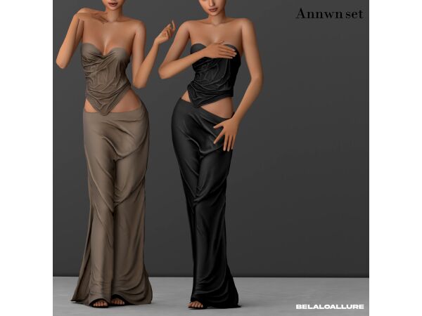 Black Widow Dress by Belaloallure 3 sims 4 cc black widow dress by belaloallure 3