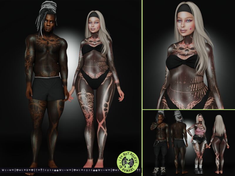 Stunning Blackhole Tattoo for All Ages 2 sims 4 cc blackhole tattoo 2