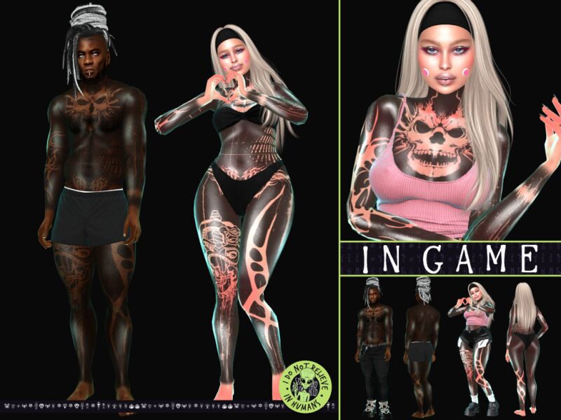 Stunning Blackhole Tattoo for All Ages 3 sims 4 cc blackhole tattoo 3